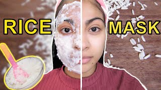 How I make RICE FACE MASK for UNEVEN SKIN TONE more brighter amp glowing skin [upl. by Ellissa]