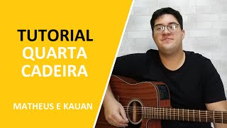 QUARTA CADEIRA  TUTORIAL [upl. by Ateekram]