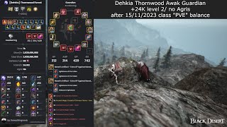 BDO  Dehkia Thornwood Forest Awakening Guardian 242kh after buffs [upl. by Hedda]