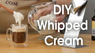 DIY whipped cream in 60 seconds [upl. by Haraj]