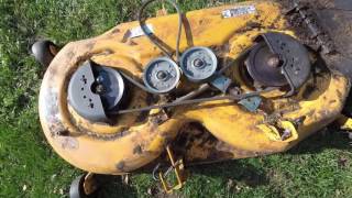 Simple Cub Cadet belt replacement and deck install [upl. by Weed]