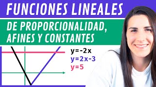 FUNCIONES LINEALES 📉 de Proporcionalidad Afines y Constantes [upl. by Allister]