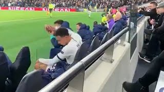 Dele Alli angry after being substituted against RB Leipzig [upl. by Nyletak608]