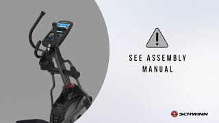 Schwinn  470 Elliptical Assembly Video [upl. by Eilra]