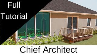 Chief Architect Full tutorial [upl. by Enyalb24]