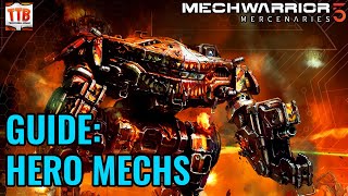 HERO MECH LOADOUTS EXPLAINED  BEST DEALS FOR DOUBLE HEAT SINKS  Mechwarrior 5 Mercenaries  MW5 [upl. by Aydan]