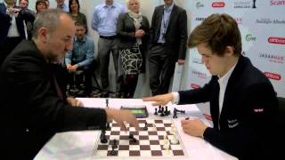 Magnus Carlsen with 30 seconds VS Manager Agdestein with 3 minutes [upl. by Htnamas812]