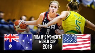 Australia U19 🇦🇺 v USA U19 🇺🇸  Classic Full Game  FIBA U19 Womens World Cup 2019 [upl. by Koehler]