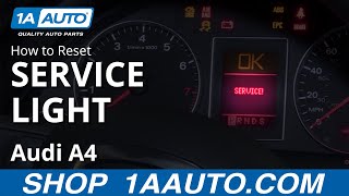 How to Reset Service Light 0409 Audi A4 [upl. by Nwahsat]