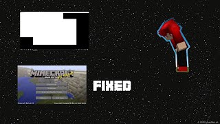 How To Fix Minecraft White Screen Tutorial [upl. by Eural]