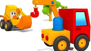 Carros para niños  La Grúa  La Excavadora Max [upl. by Bolan209]