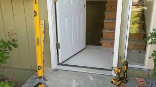 Jeld Wen Front Door Installation  Really crappy products and craftsmanship PART 1 [upl. by Eveiveneg]