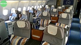 LUFTHANSA  BUSINESS CLASS FLIGHT REVIEW  A340600  DUBAI TO MUNICH [upl. by Bigner618]