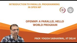 OpenMP A parallel Hello World Program [upl. by Ynnavoig]