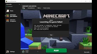 3 Ways To Fix Minecraft Launching the game failed  Your Java Runtime is incompatible [upl. by Hawken848]