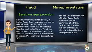 What is Difference Between Fraud amp Misrepresentation [upl. by Yrannav]