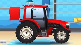 El Tractor y Coches  Carritos para niños  Tractores infantiles [upl. by Ramled152]