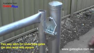 Gate Latch 2 way for round pipe and square [upl. by Inacana]