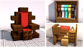 Minecraft 30 Medieval Interior Build Ideas and Hacks [upl. by Apthorp]