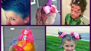 Crazy Hair Day at School  30 Best Ideas for Crazy Hair Day for Girls and Boys [upl. by Essilem767]