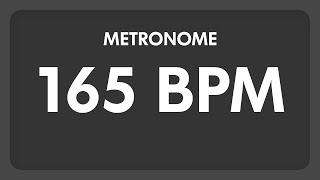 165 BPM  Metronome [upl. by Penelopa]