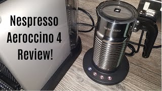 Nespresso Aeroccino 4 Milk Frother Review  Worth upgrading from the Aeroccino 3 [upl. by Gerger]