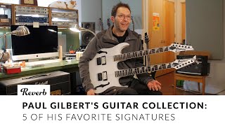 Paul Gilberts Guitar Collection A Personal Tour of 5 of His Favorite Signatures  Reverb Interview [upl. by Lahcym]