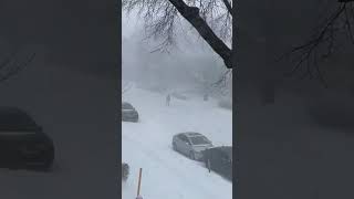 Current visuals from Montréal Québec Canada 🇨🇦 expecting up to 40cm of snow ❄️🌨️🥶 [upl. by Runck]