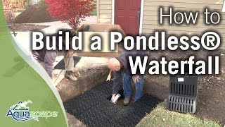 Aquascapes quotNEWquot How To Build a Pondless® Waterfall [upl. by Ocirrej321]