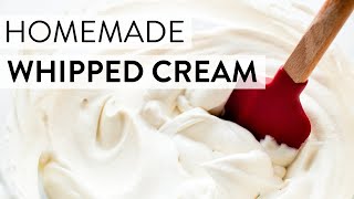 Homemade Whipped Cream  Sallys Baking Recipes [upl. by Mandel824]