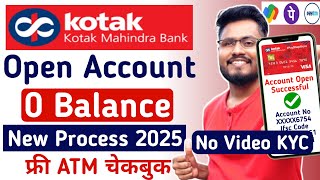 Without Video KYC  Kotak Mahindra Bank Open Account Zero Balance [upl. by Nirual]