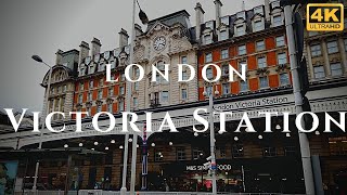 London Victoria Station Walk Through England 4K [upl. by Shanna]