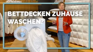 Bettdecken richtig waschen – mit Schlafexpertin Stephanie van der Meyden [upl. by Jessa]