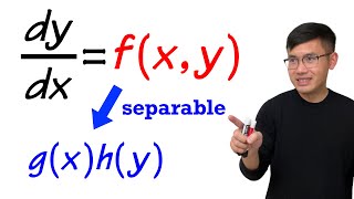 Separable Differential Equation introduction amp example [upl. by Meean]