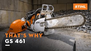 STIHL GS 461  The new concrete cutter  Thats why [upl. by Nailuj344]