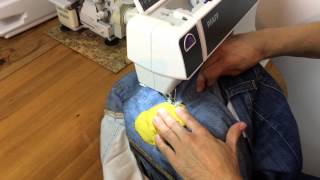 Jeans Aid Kit Lochpflaster – DIY Tutorial – walterlunzercom [upl. by Neetsuj]