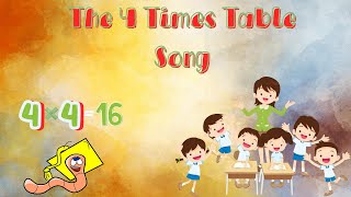 The 4 Times Table Song Multiplying by 4  Silly School Songs [upl. by Karly]