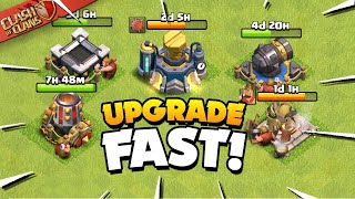 Secrets to Upgrade Your Base Fast Clash of Clans [upl. by Pettiford]