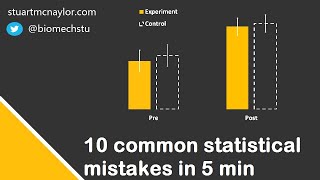 Ten Statistical Mistakes in 5 Min [upl. by Airdnna]