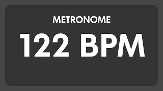 122 BPM  Metronome [upl. by Erlinna]