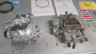 Installing holley 600 cfm street warrior carburetor on 1984 Ford mustang [upl. by Enyahc174]