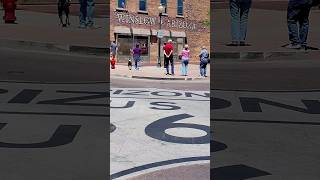 Standing on the corner in Winslow AZ route66 arizona arizo [upl. by Alra683]