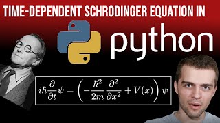 TimeDependent Schrodinger Equation in Python Two Different Techniques [upl. by Gaskin]