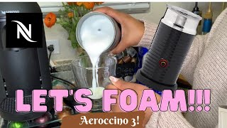 How To Foam Milk With Aeroccino 3 Make Coffee With Foam Tips amp Tricks  Easy Foamed Latte Recipe [upl. by Eskill]