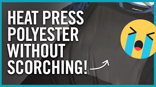 How To Heat Press On Polyester  Transfer Printing Tips amp Tricks [upl. by Lezti]