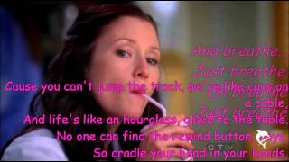 BreatheLexie Grey Chyler Leigh with Lyrics [upl. by Sheree]