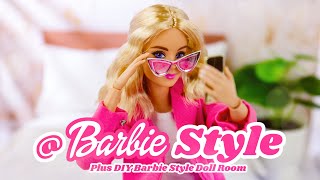 BarbieStyle Doll PLUS DIY Barbie Style Room [upl. by Imehon82]