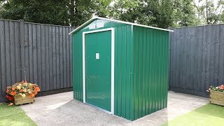 Waltons Apex Metal Shed Installation [upl. by Ekralc]