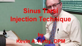 Sinus Tarsi Injection Technique [upl. by Gradey]