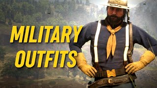 MILITARY OUTFITS Red Dead Online US Army Outfit amp Civil War Outfits [upl. by Nostrebor]